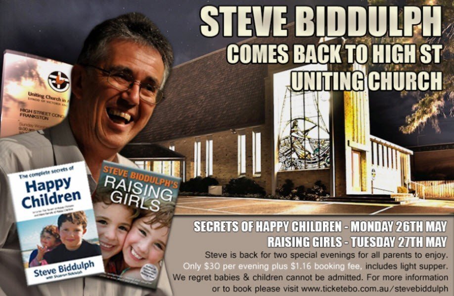 Steve Biddulph at High Street Uniting Church Frankston